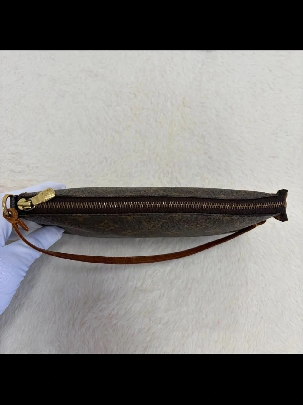 Louis Vuitton Monogram Mini Pochette in Brown and Tan